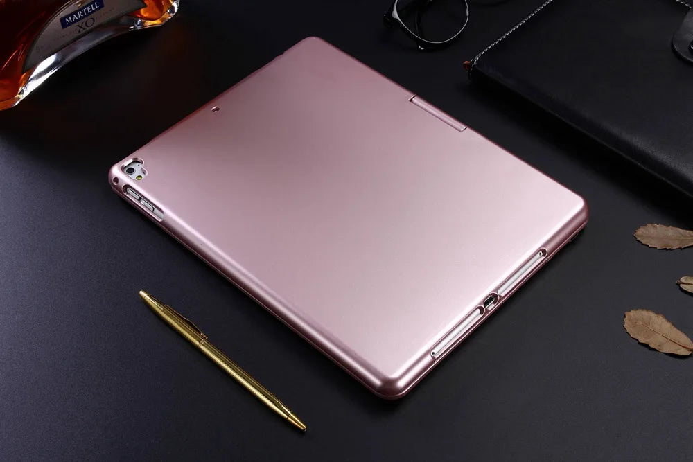 For New iPad 9.7 2017 7 Colors LED Backlit 360 Degree Swivel Rotating Smart Clamshell Wireless Bluetooth Keyboard Case Cover