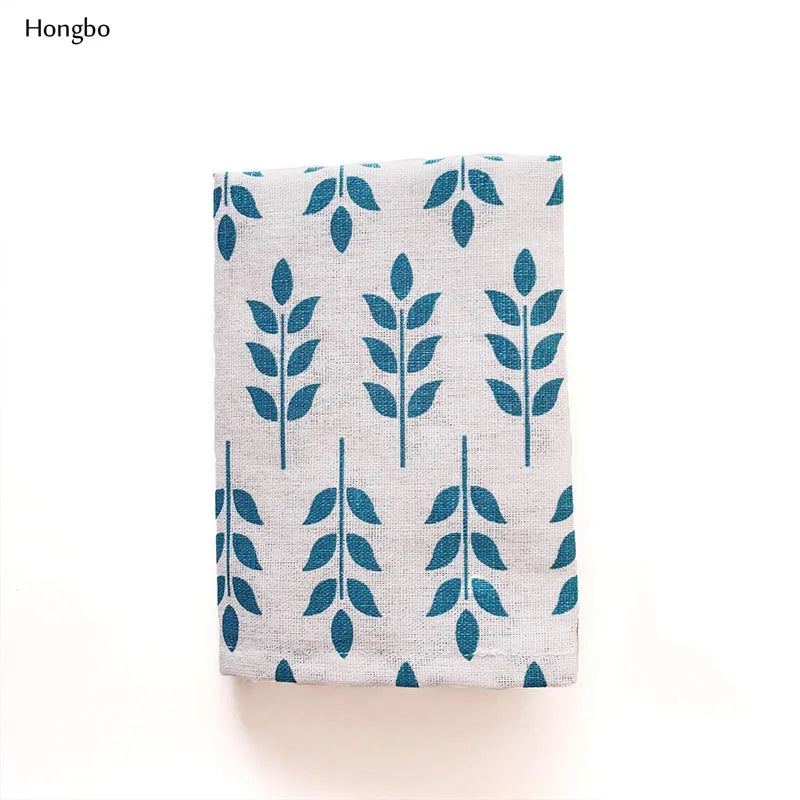 Hongbo 1 Pcs Plaid Cotton Placemat Japanese Fashion Style Fabric Table Mats Napkins Simple Design Tableware Kitchen Tool