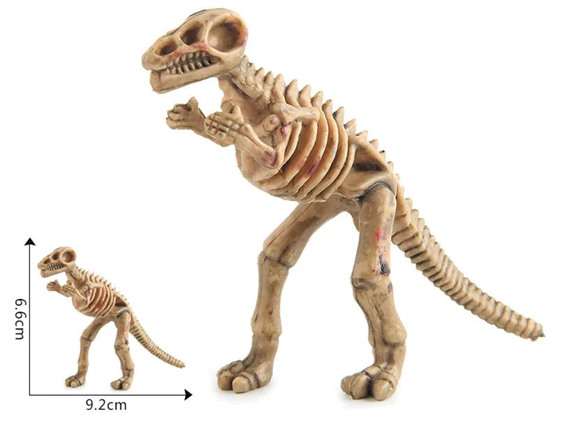 12Pcs Mini Dinosaur Skeleton Fossils Bones Action Figures Toys Kit Simulation Dinosaur Model Educational Toy For Children Boys