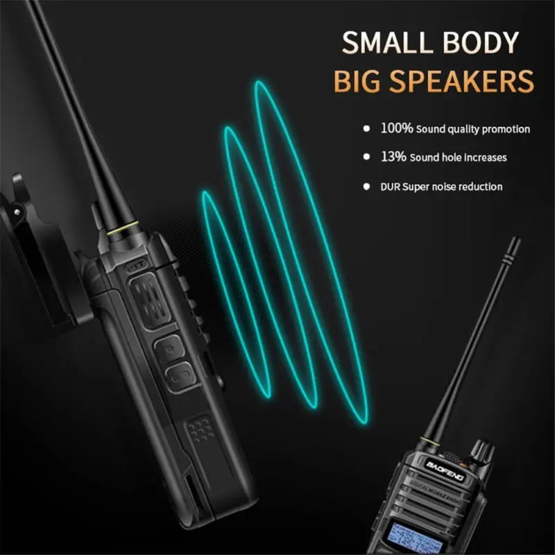 Baofeng UV-9R Plus waterproof Walkie Talkie CB Radio High Power VHF UHF Dual Band Handheld Two Way Radio 10km long range