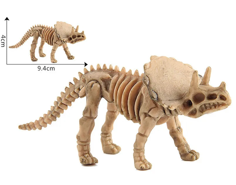 12Pcs Mini Dinosaur Skeleton Fossils Bones Action Figures Toys Kit Simulation Dinosaur Model Educational Toy For Children Boys