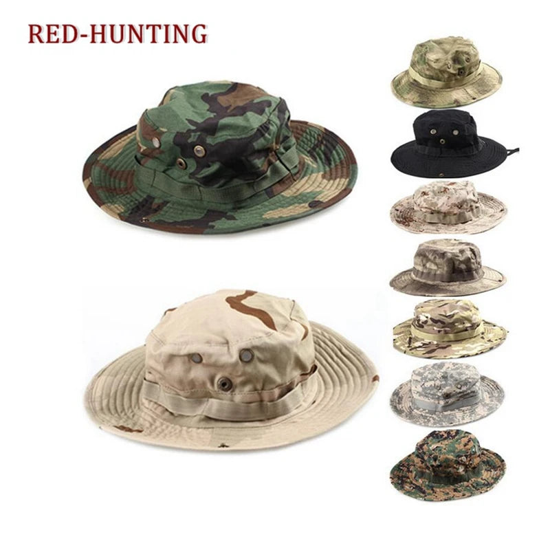 Boonie Hat Tactical Adjustable Boonie Hats for Men Women Hunting Fishing Outdoor Safari Sun Ocp boonie hat