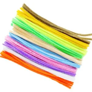 50Pcs 30cm Colorful Chenille Stems Pipe Cleaners For Diy Kids Diy Plush Educational Toys Handmade Art Crafts Supplies