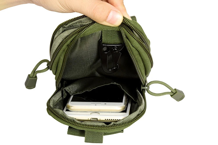 EDC Bag Tactical Gear Military small Waist Bag nylon Molle Pouch Waterproof Bag Fanny Pack For Phone X Case Hunting Bags