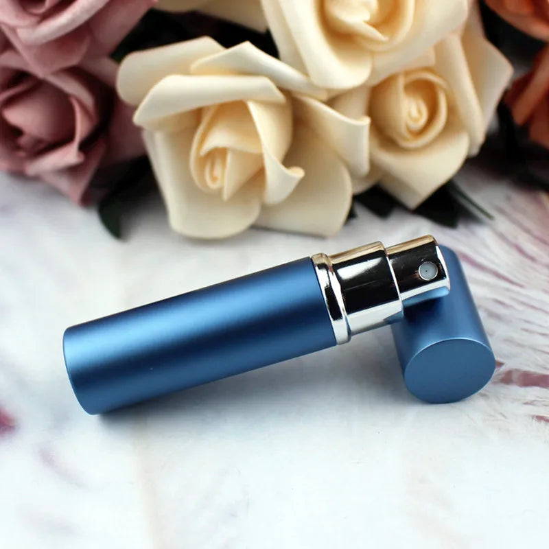 1PC 5ml 10ml Portable Mini Perfume Glass Bottle Travel Aluminum Spray Atomizer Empty Metal Parfume Atomiser Sprayer