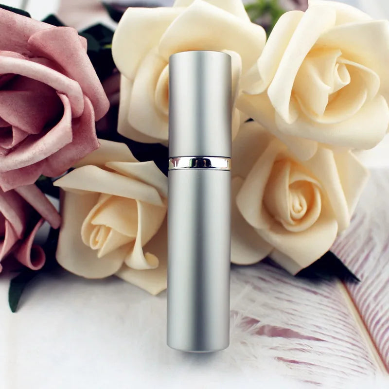 1PC 5ml 10ml Portable Mini Perfume Glass Bottle Travel Aluminum Spray Atomizer Empty Metal Parfume Atomiser Sprayer