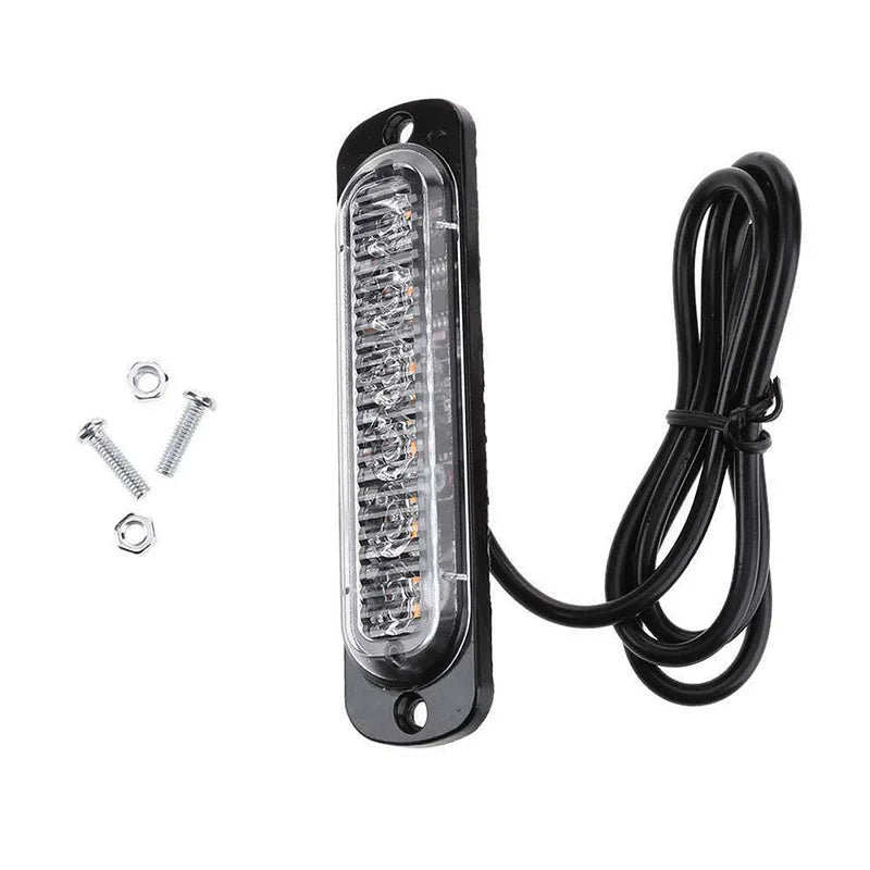 Light Bar Work Ligth 6 LED Flash Emergency Car Vehicle Warning Strobe Flashing Lights for Motorcycle Tractor Ultra-thin Lamp 12V