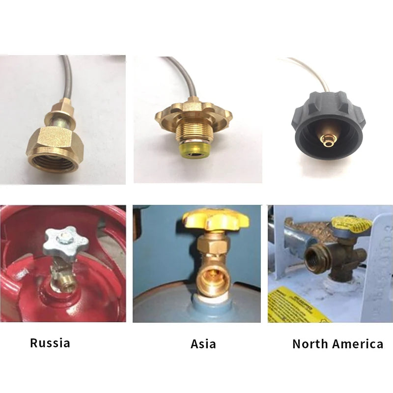 Outdoor Stove Camping Gas Stove Gas Tank Conversion Head Adapter Burner LPG Cylinder Propane Refill Adapter