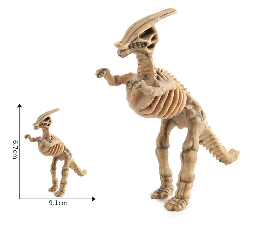 12Pcs Mini Dinosaur Skeleton Fossils Bones Action Figures Toys Kit Simulation Dinosaur Model Educational Toy For Children Boys