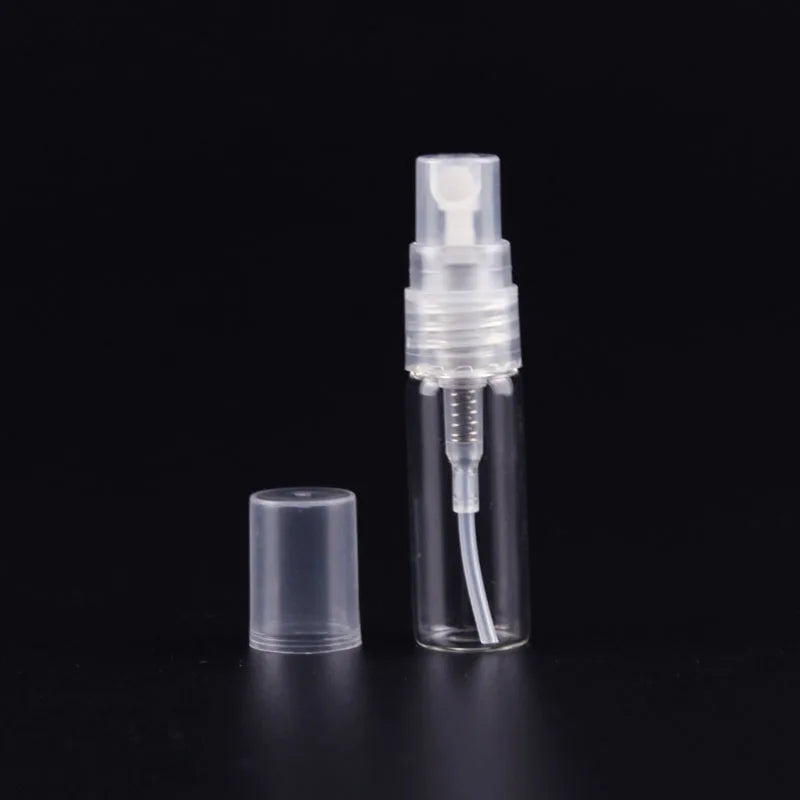 5pcs/pack 2ML 3ML 5ML 10ML Clear Mini Perfume Glass Bottle Empty Cosmetics Bottle Sample Test Tube Thin Glass Vials Amber