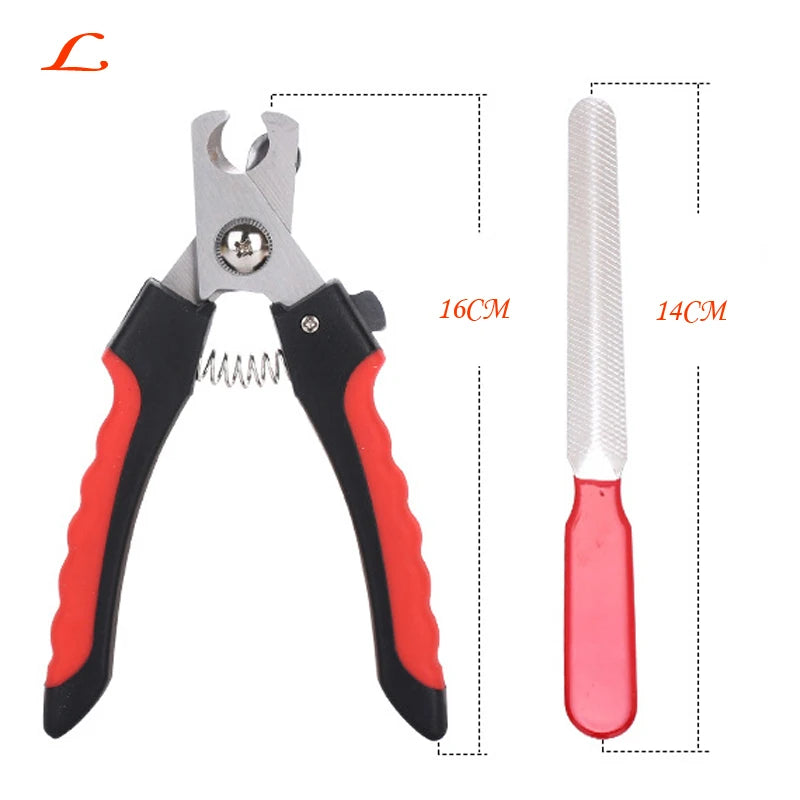 CDDMPET Pet Cat Dog Nail Clipper Cutter With Sickle Stainless Steel Grooming Scissors Clippers for Pet Claws Dog Supplies