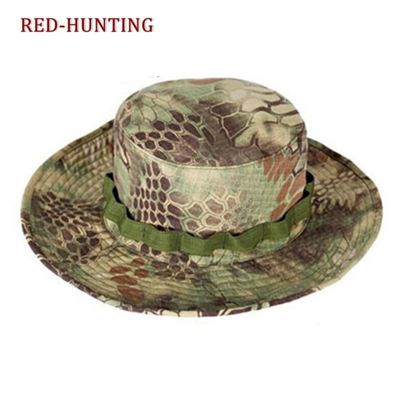 Boonie Hat Tactical Adjustable Boonie Hats for Men Women Hunting Fishing Outdoor Safari Sun Ocp boonie hat