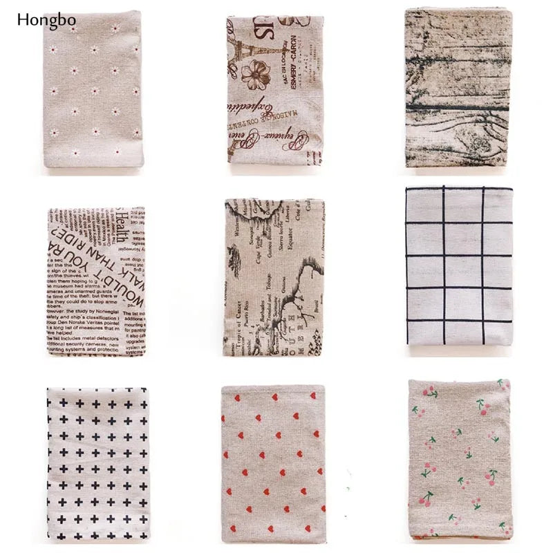 Hongbo 1 Pcs Plaid Cotton Placemat Japanese Fashion Style Fabric Table Mats Napkins Simple Design Tableware Kitchen Tool