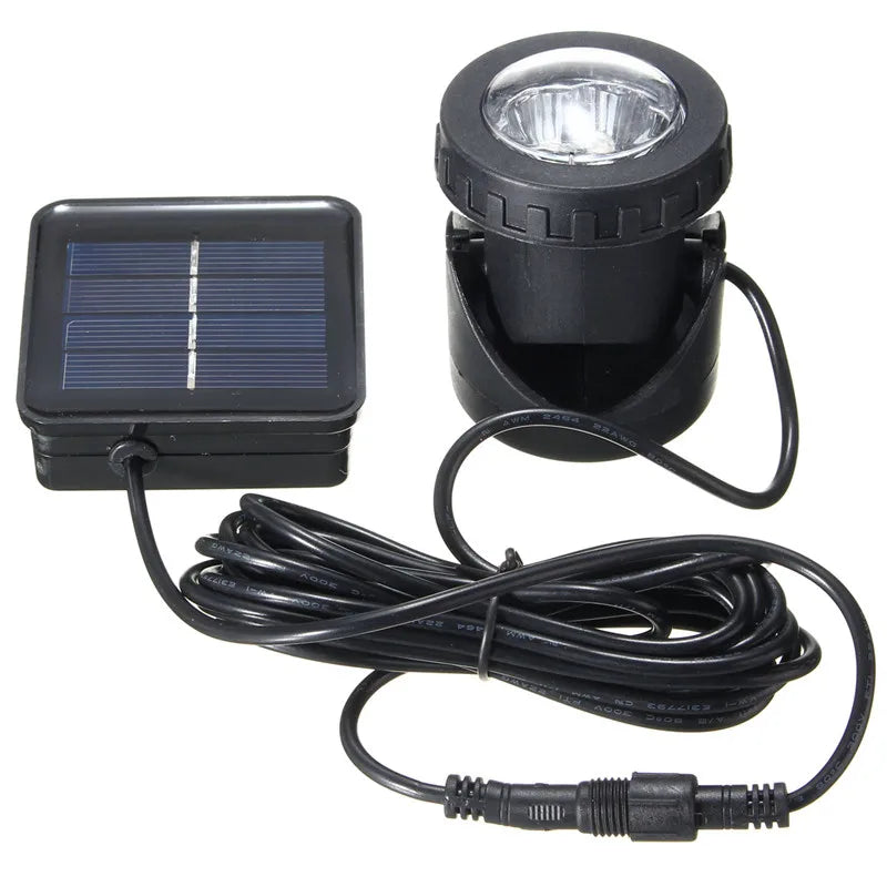 6 LED Solar Garden Spot Light Outdoor Lawn Landscape Pool Pond Yard Powered Spotlight Waterproof Solar Lamp Bulb