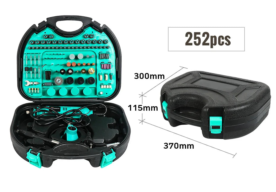 220V/110V Mini Rotary Tool DIY Mini Dremel Drill Power Tool Mini Grinder Hand Drill Polishing Machine With Dremel Accessories