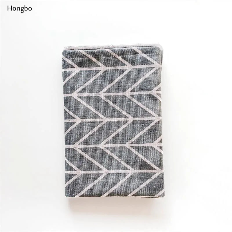 Hongbo 1 Pcs Plaid Cotton Placemat Japanese Fashion Style Fabric Table Mats Napkins Simple Design Tableware Kitchen Tool