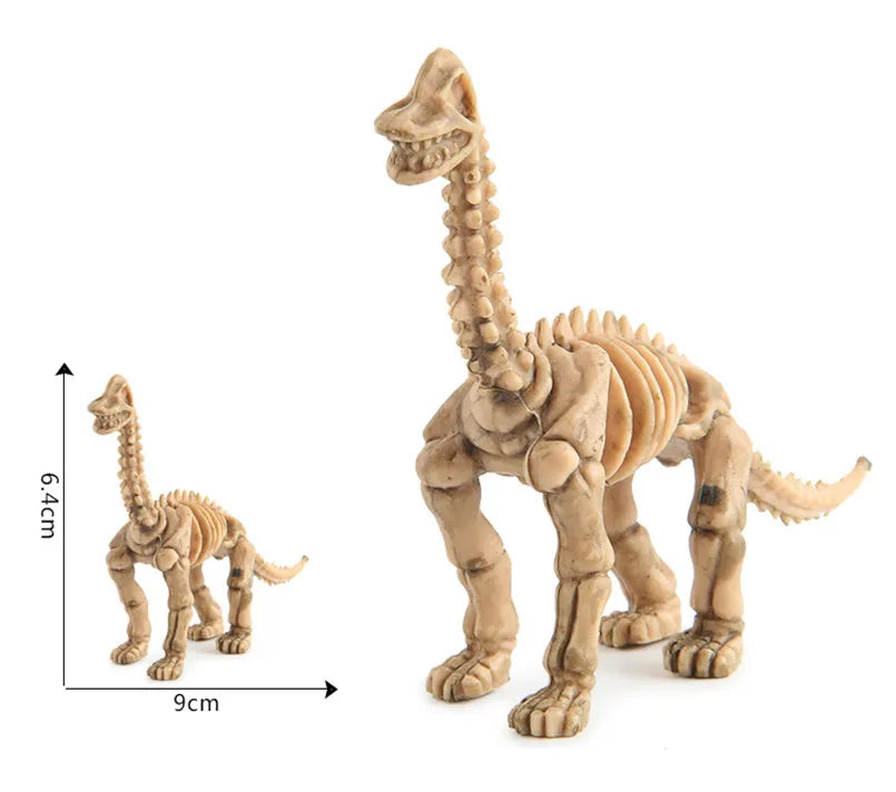 12Pcs Mini Dinosaur Skeleton Fossils Bones Action Figures Toys Kit Simulation Dinosaur Model Educational Toy For Children Boys