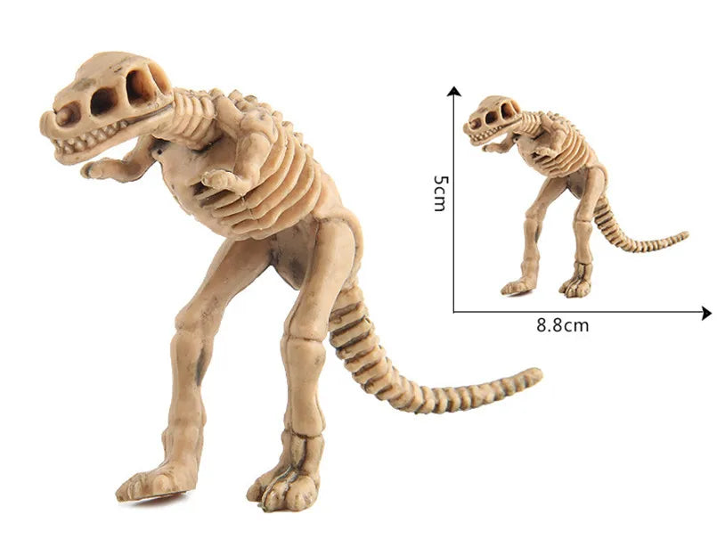 12Pcs Mini Dinosaur Skeleton Fossils Bones Action Figures Toys Kit Simulation Dinosaur Model Educational Toy For Children Boys