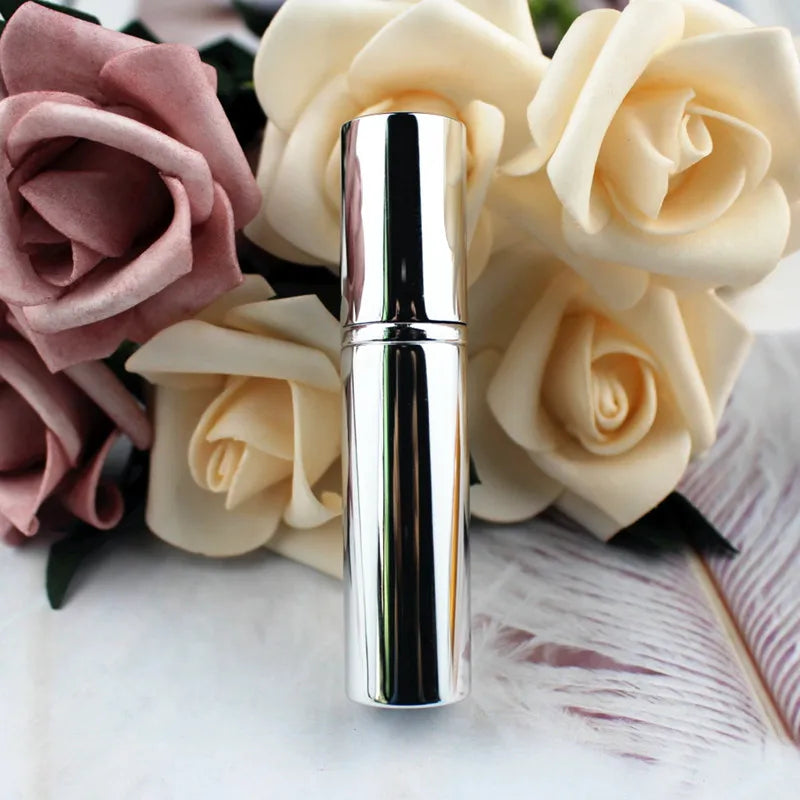 1PC 5ml 10ml Portable Mini Perfume Glass Bottle Travel Aluminum Spray Atomizer Empty Metal Parfume Atomiser Sprayer