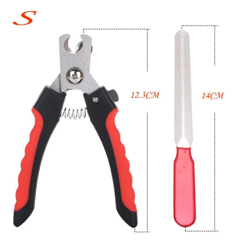 CDDMPET Pet Cat Dog Nail Clipper Cutter With Sickle Stainless Steel Grooming Scissors Clippers for Pet Claws Dog Supplies