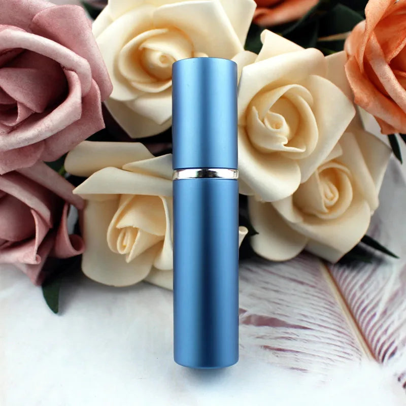 1PC 5ml 10ml Portable Mini Perfume Glass Bottle Travel Aluminum Spray Atomizer Empty Metal Parfume Atomiser Sprayer