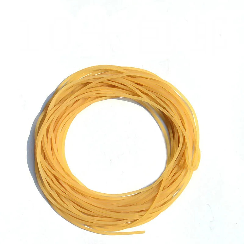 5m Solid Elastic Rubber Fishing Line Diameter 2mm Plain Elastic Fishing Rope Tied Reinforcement Group Strapping Fishing Gear