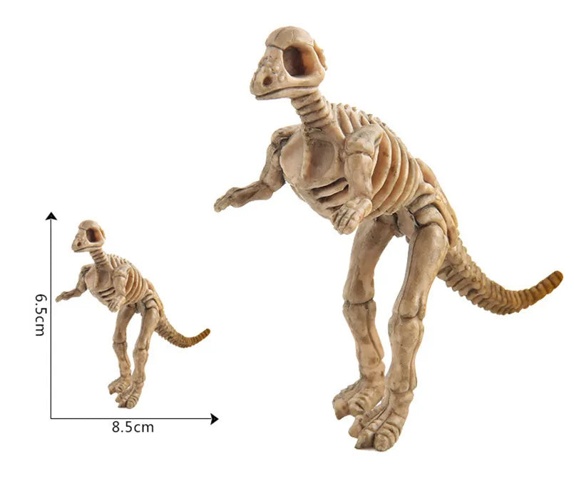 12Pcs Mini Dinosaur Skeleton Fossils Bones Action Figures Toys Kit Simulation Dinosaur Model Educational Toy For Children Boys