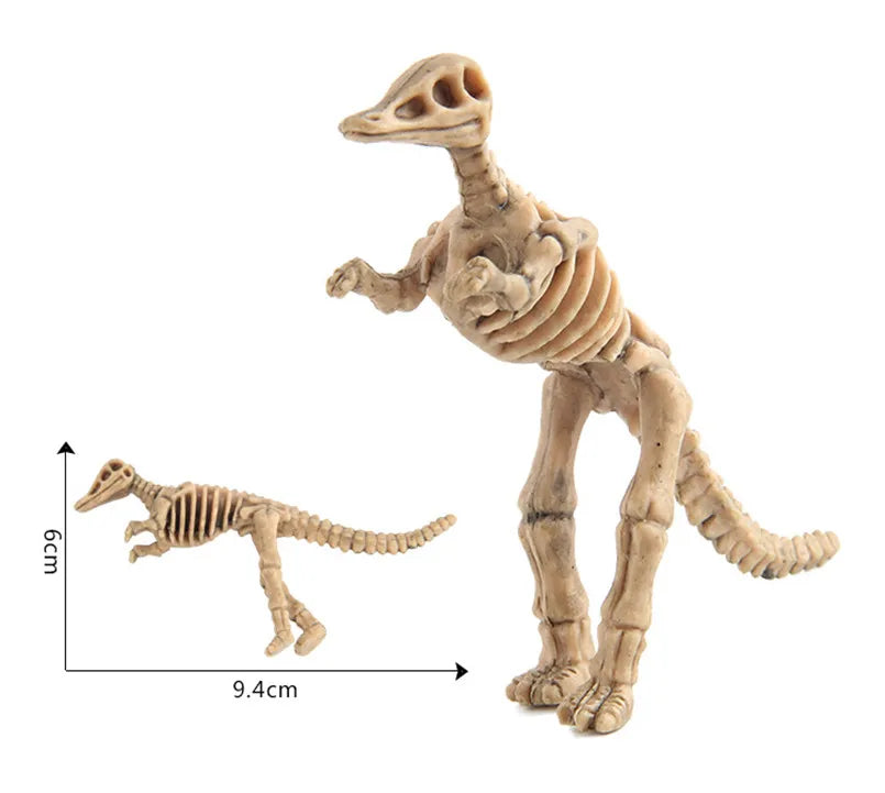 12Pcs Mini Dinosaur Skeleton Fossils Bones Action Figures Toys Kit Simulation Dinosaur Model Educational Toy For Children Boys