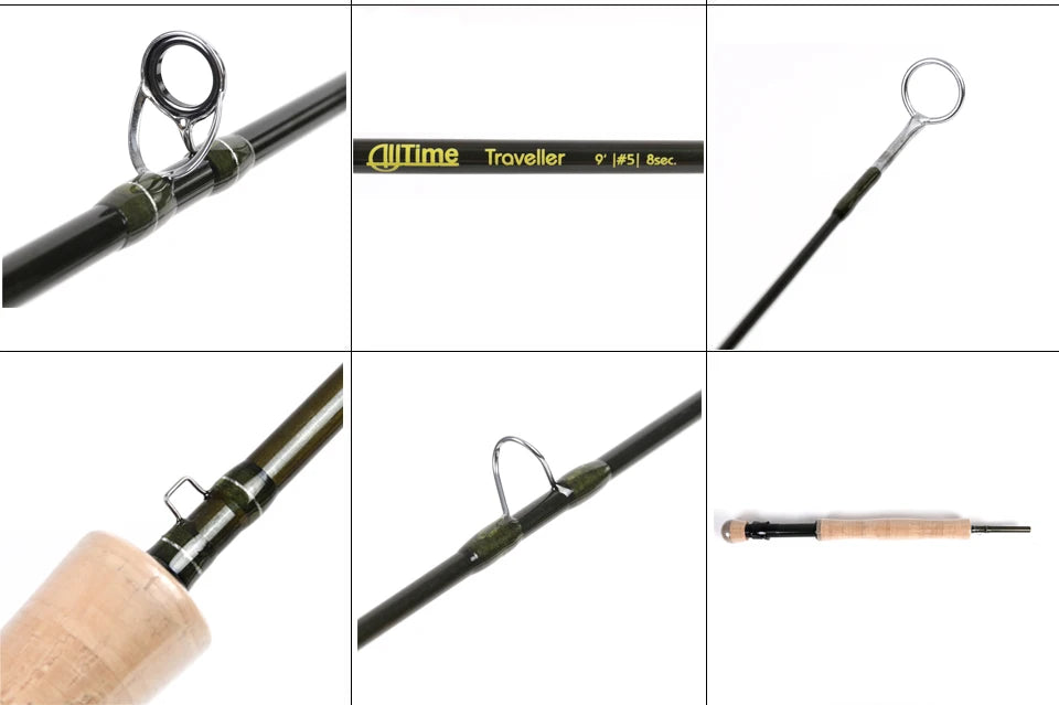 Maximumcatch AllTime 8pc Travel Fly Fishing Rod 5wt/6wt/8wt 9ft Pure 30T Carbon Fiber Fast Action Fly Rod