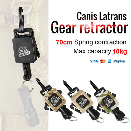 Free ship Canis Latrans Tactical gear Retractor Extension Within 10kg Breaking Strength Gear Retractor gun accessories GZ33-0081