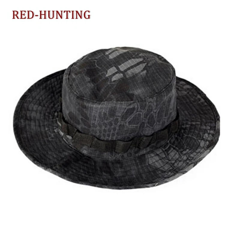 Boonie Hat Tactical Adjustable Boonie Hats for Men Women Hunting Fishing Outdoor Safari Sun Ocp boonie hat