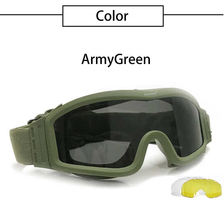 Tactical Glasses Men Shooting Hunting Glasses Military Gear Army Glasses Goggles Aisrsoft Paintball Protective Eye Glasses