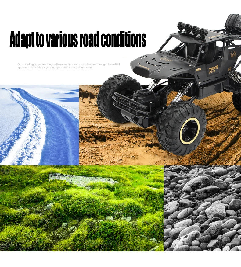 ZWN 1:12 / 1:16 4WD RC Car With Led Lights 2.4G Radio Remote Control Cars Buggy Off-Road Control Trucks Boys Toys for Children