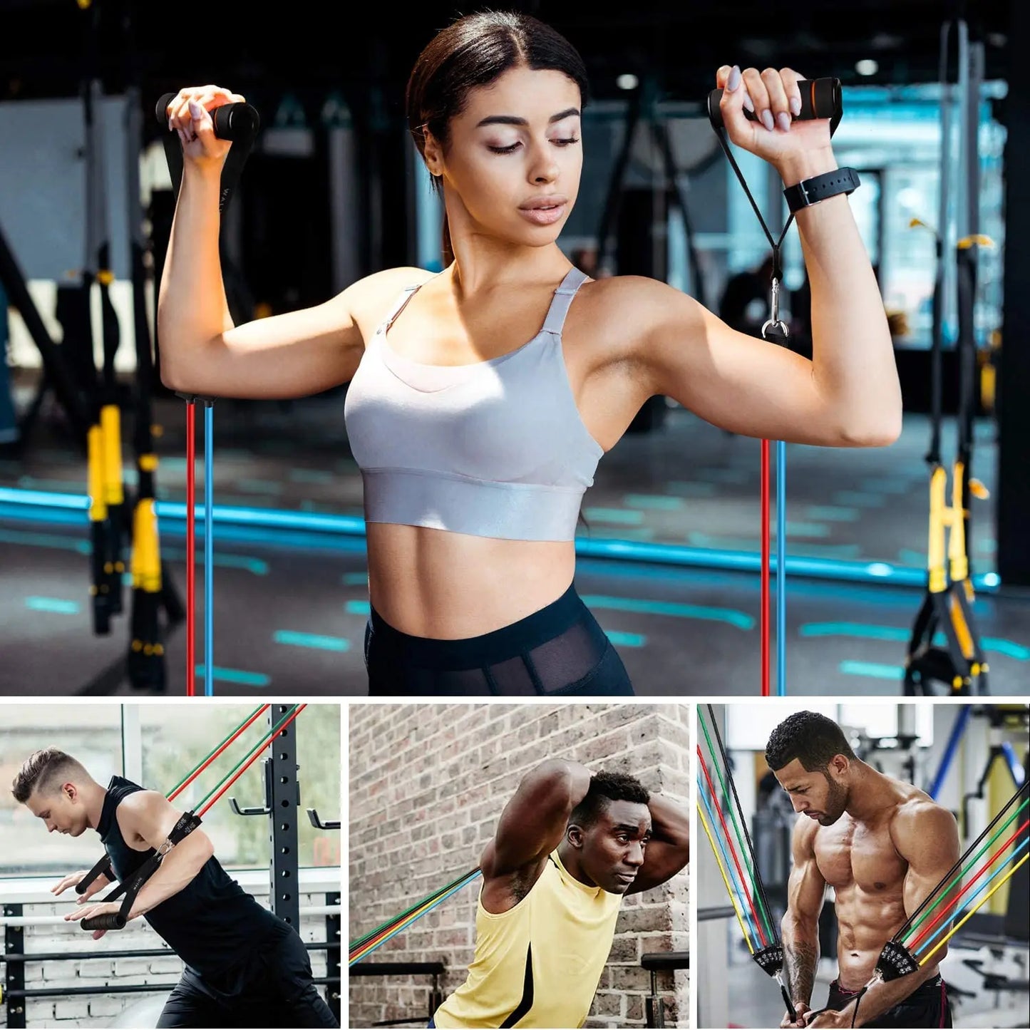 150lb Fitness Resistance Bands Set Yoga Elastic Band Booty Belt Training Loops Bands Workout Gym Equipment for Home Bodybuilding