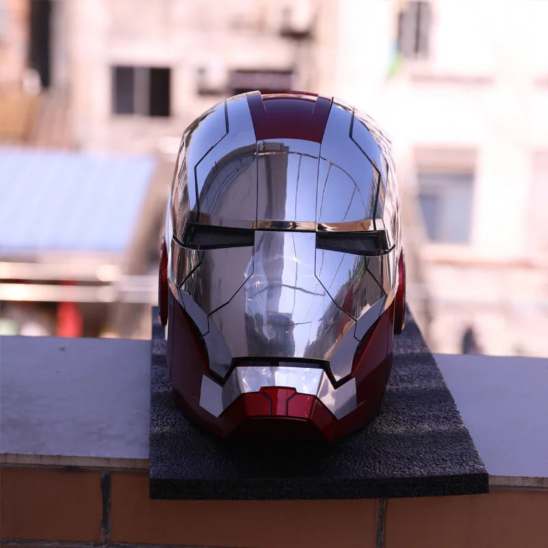 Marvel MK5 Helmet Cosplay Iron Man Electric Multi-piece Opening And Closing Voice Control Eyes Model Toy For Children Adult Gift