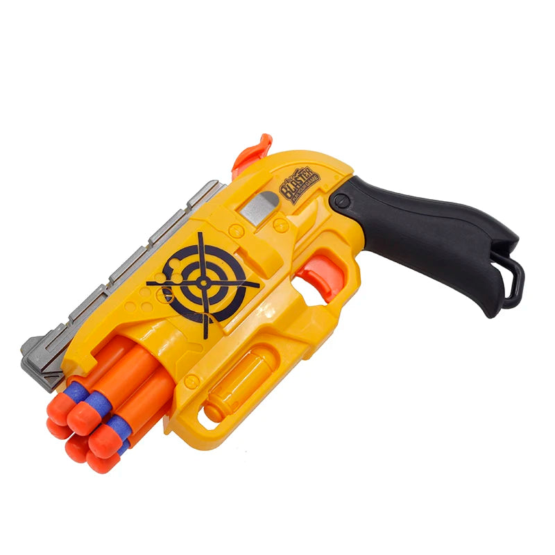 New Arrival Manual 6-Shot Revolver Soft Bullet Gun Suit for Nerf Bullets Toy Pistol Gun Dart Blaster Toys for Children