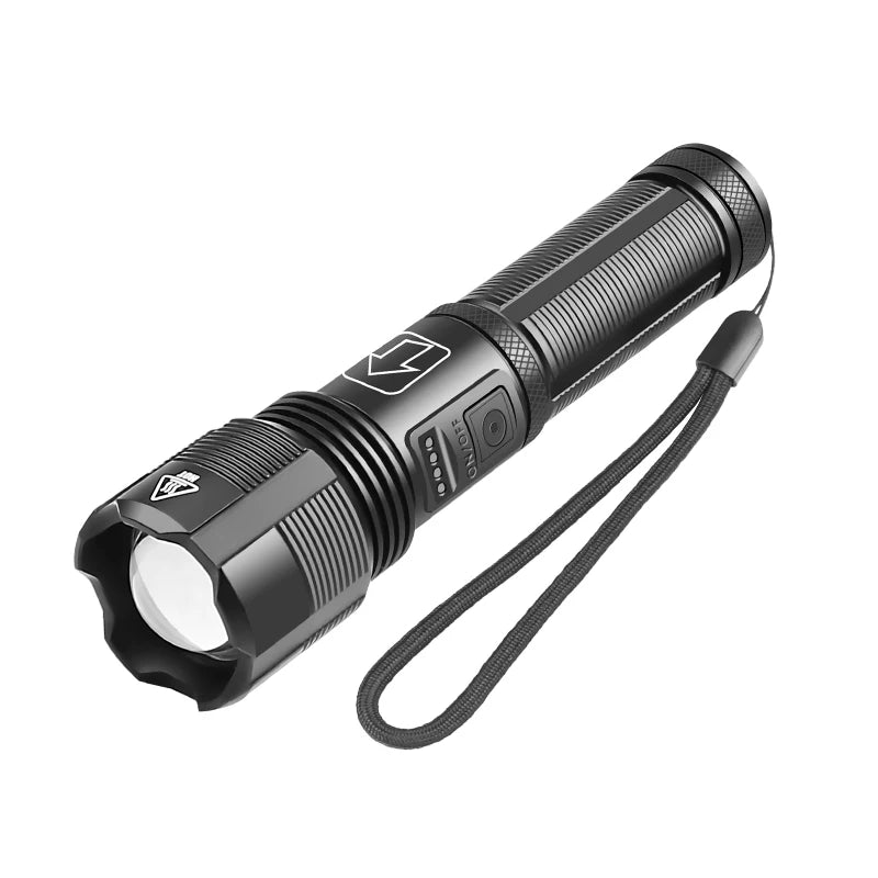 Super Bright LED Flashlight Rechargeable High Quality P70.2 P50 Tactical Hunting Torch Usb Zoomable Lantern By 18650 Battery