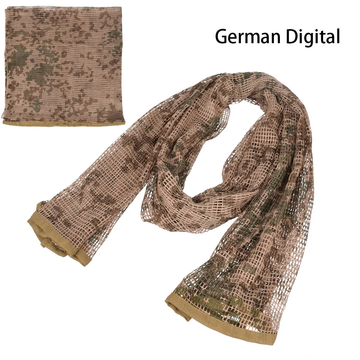 Cotton Camouflage Tactical Mesh Scarf Sniper Face Veil Camping Hunting Multi Purpose Hiking Scarve Ghillie Suit Clothes