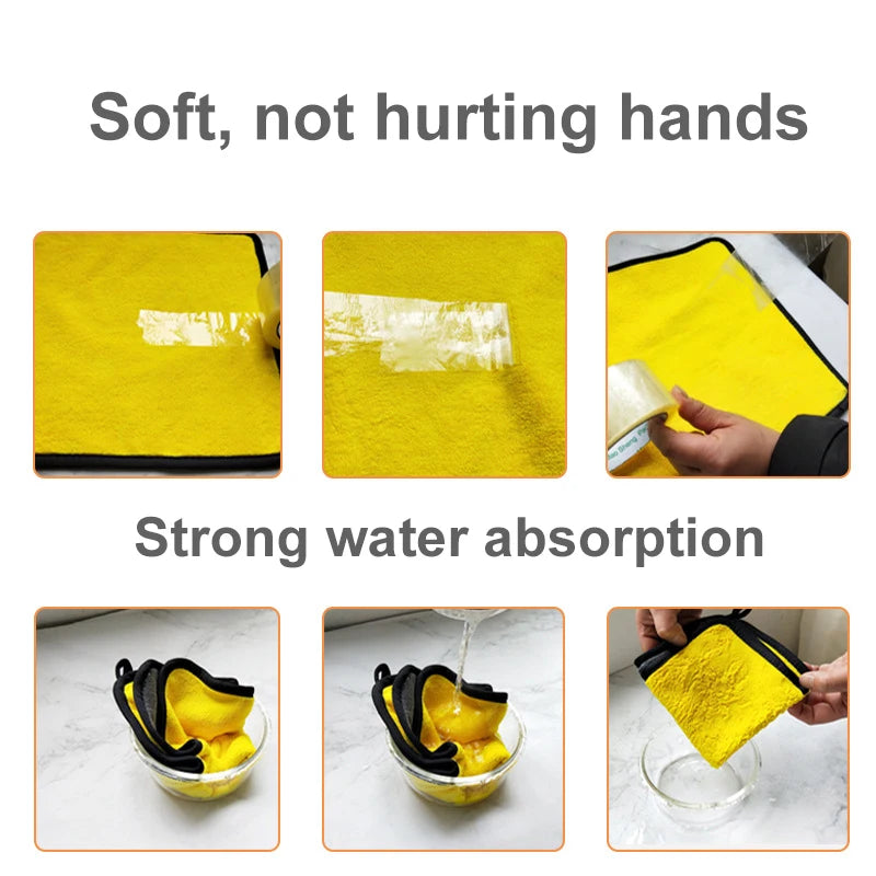 Car Detailing Microfiber Towel Car Wash Accessories Microfiber For The Car Interior Dry Cleaning Auto Detailing Towels Supplies