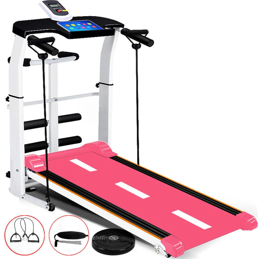 A3 New Treadmill, Folding Mechanical Treadmill, Fitness Treadmill, Multi-function Silent Fitness Equipment Treadmill With Belt