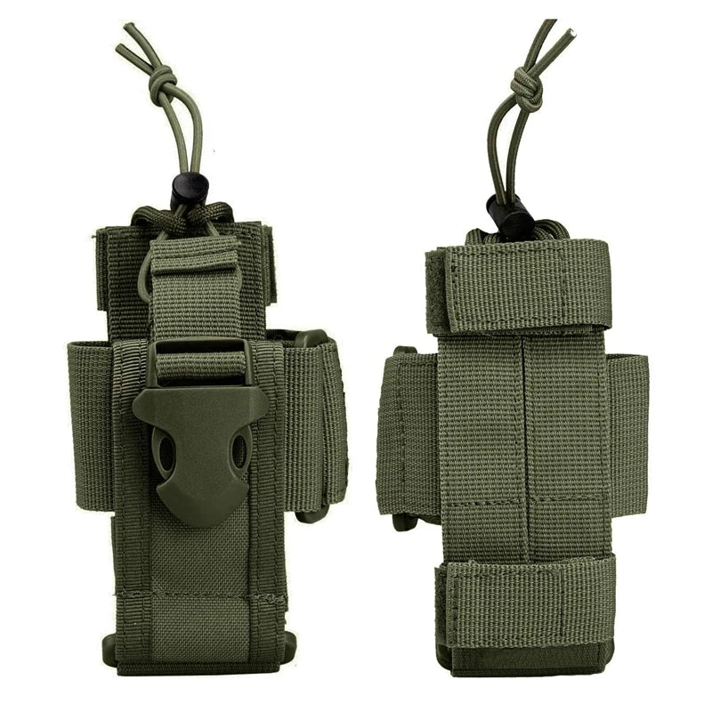 Tactical Molle Radio  Holder Pouch Walkie Talkie Holster Nylon Waist Pack Belt Magazine Mag Pouch Pocket Pocket Hunting