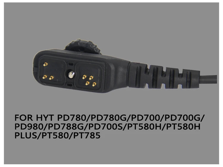 Walkie Talkie Headset Earpiece Mic for Hytera HYT PD700 PD700G PD702G PD705G PD752 PD780 PD782 PD785 PD785G PT580H Two Way Radio