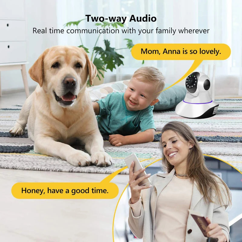 1080P Wireless WiFi Camera Home Security Surveillance Indoor IP Camera Motion Detection 360 PTZ Cam Securite Kamera Baby Monitor