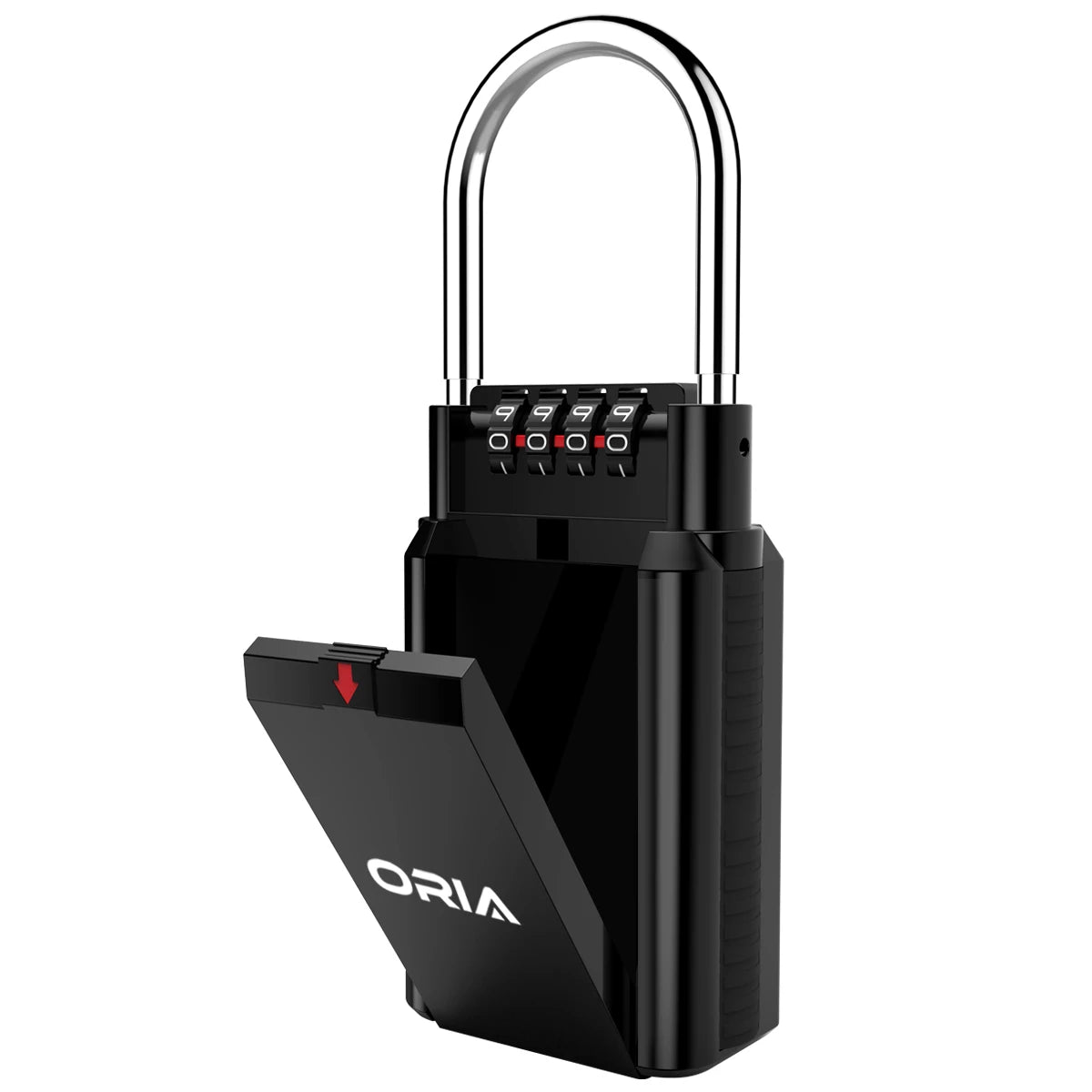 ORIA Key Storage Lock Box 4 Digit Combination Lock Waterproof  Safty Box Wall Mounted Indoor Outdoor Security Padlock