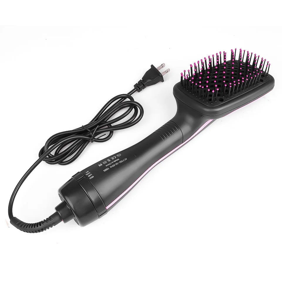 Kemei Electric Hot Air Brush 2 In 1 Hair Dryer Brush Hair Curlers Brush Professional Hairdryer Hairbrush Travel Blow Dryer Comb