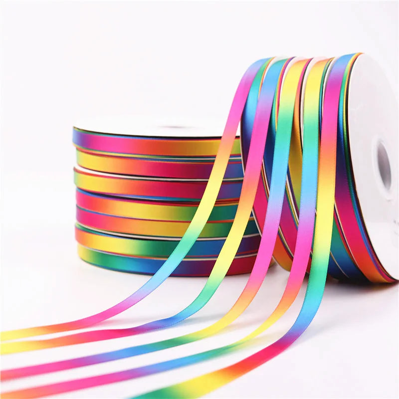 5Yards/Roll Best quality Silk Satin Ribbons arts crafts sewing ribbon handmade crafts materials gift wrap 10 mm