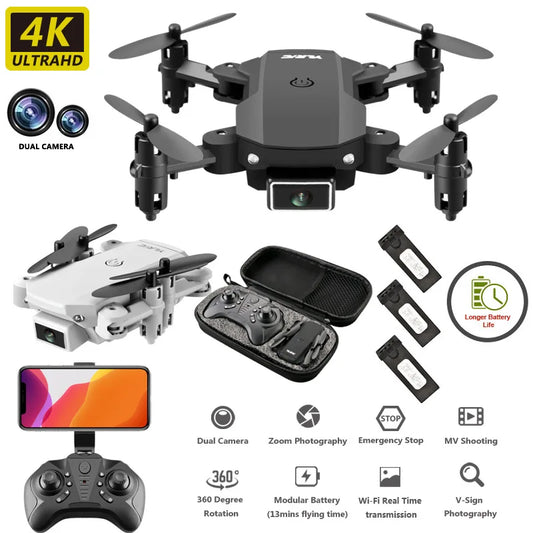 Gps Drone 4K 1080P HD Camera WiFi Fpv Air Pressure Altitude Hold Black And Gray Foldable Quadcopter RC Dron Toy Baby Doll