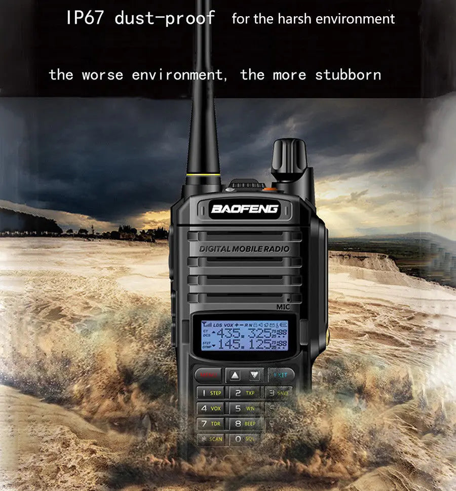 Baofeng UV-9R Plus waterproof Walkie Talkie CB Radio High Power VHF UHF Dual Band Handheld Two Way Radio 10km long range