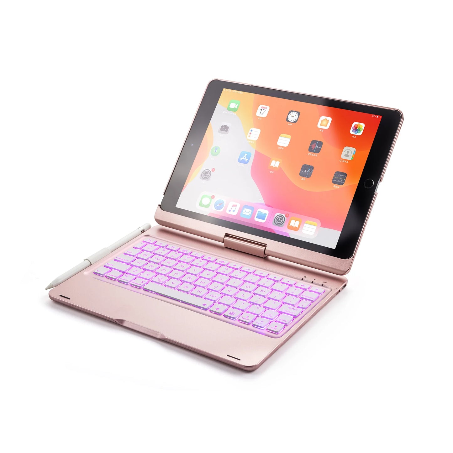 Wireless Bluetooth Keyboard Cover for ipad pro11‘’ new ipad pro11‘’ Ultra thin light-emitting 360rotate Ultra thin keyboard case