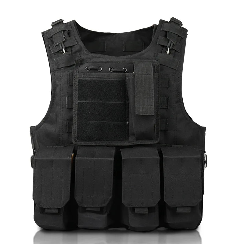 Children Outdoor CS Shooting Protection Gear Vest Kid Hunting Hiking Training Camping Hunting Multi-function Tactical Waistcoat